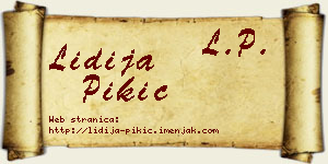 Lidija Pikić vizit kartica